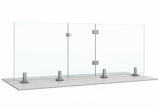 - PORTE EN VERRE TREMPÉ 10 MM