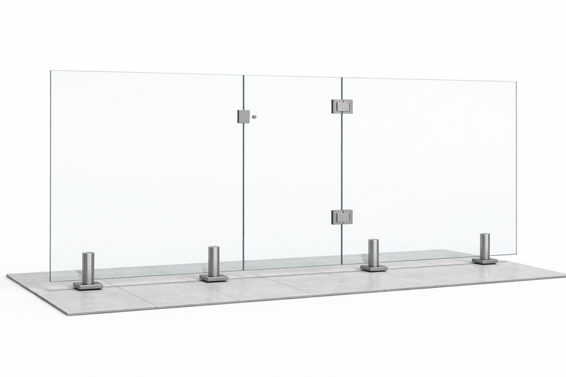 - PORTE EN VERRE TREMPÉ 10 MM