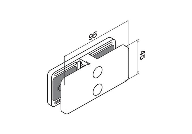 CONNECTEUR FIXE 180° SATIN
