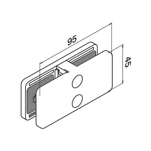 CONNECTEUR FIXE 180° SATIN