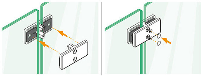 CONNECTEUR FIXE 180° NOIR