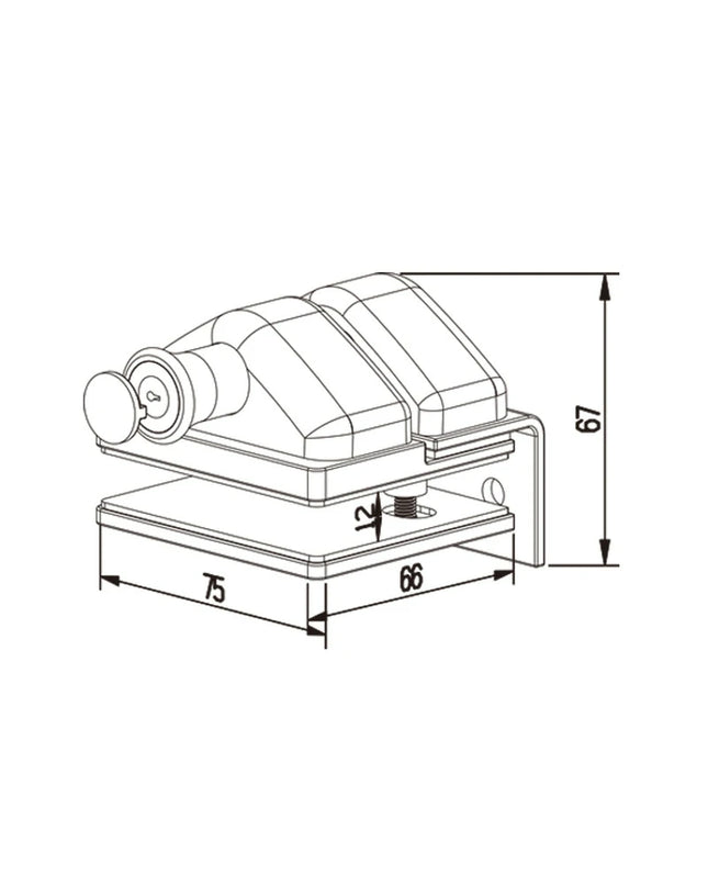 SATIN MAGNETIC LOCK